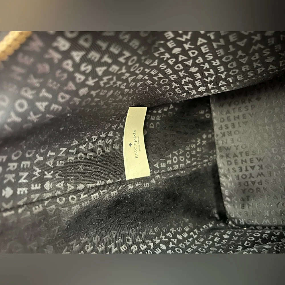 kate spade Tan and Black Two-Tone Leather Tote